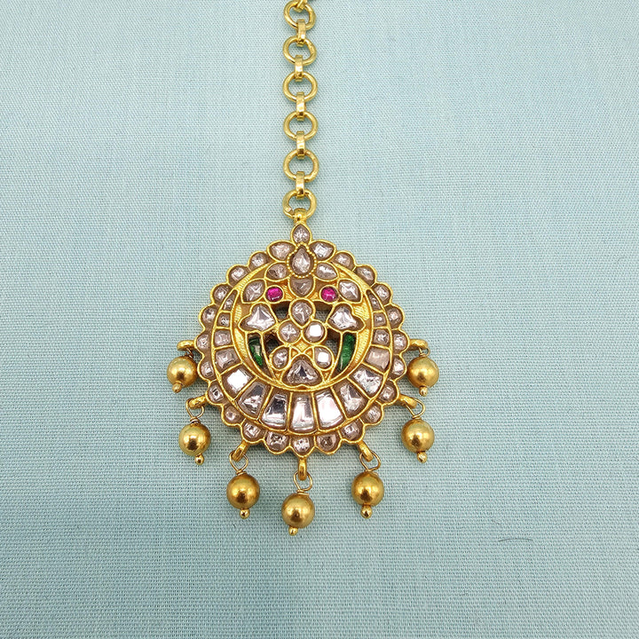 Silver Kundan Tikka
