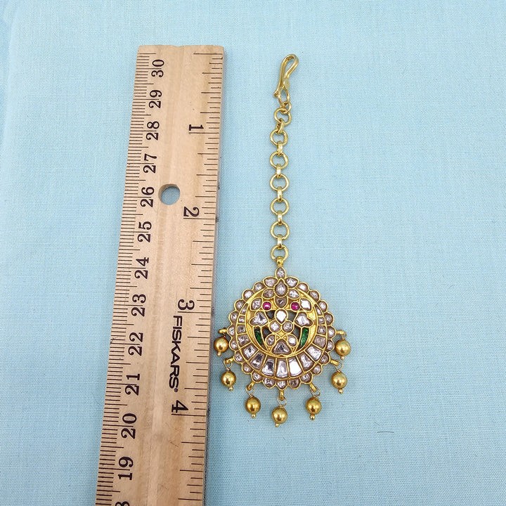 Silver Kundan Tikka