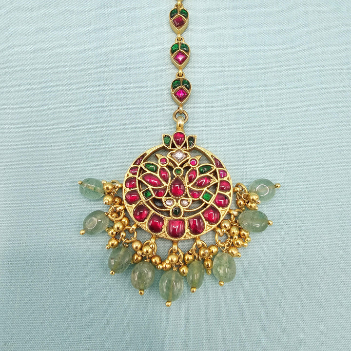 LIGHT GREEN Kundan
