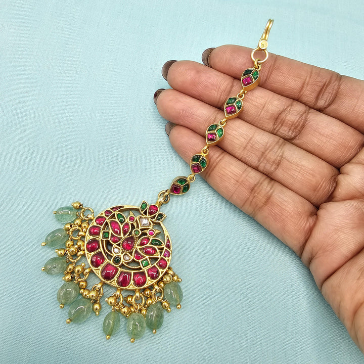 LIGHT GREEN Kundan