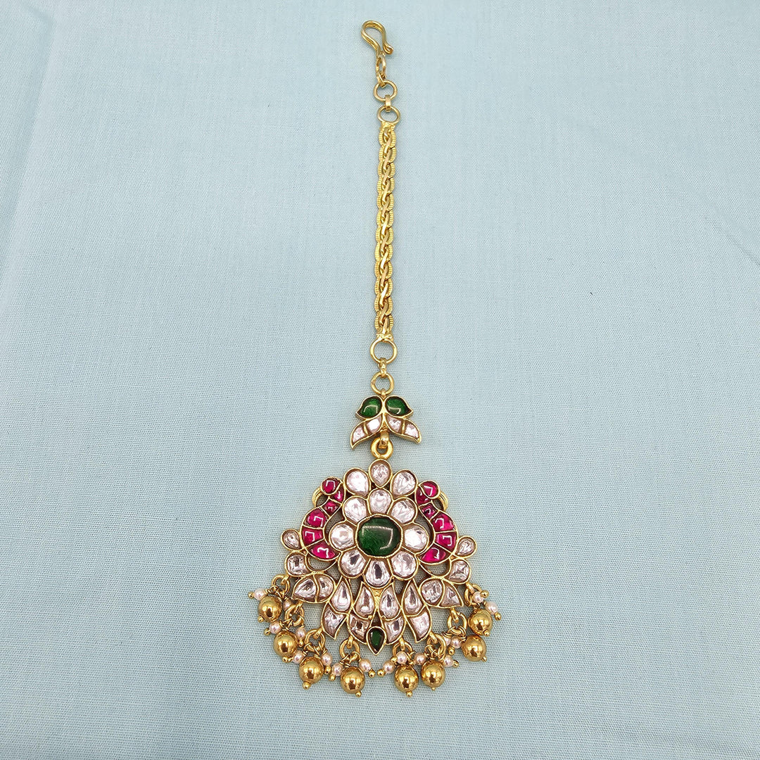 Silver Kundan Tikka