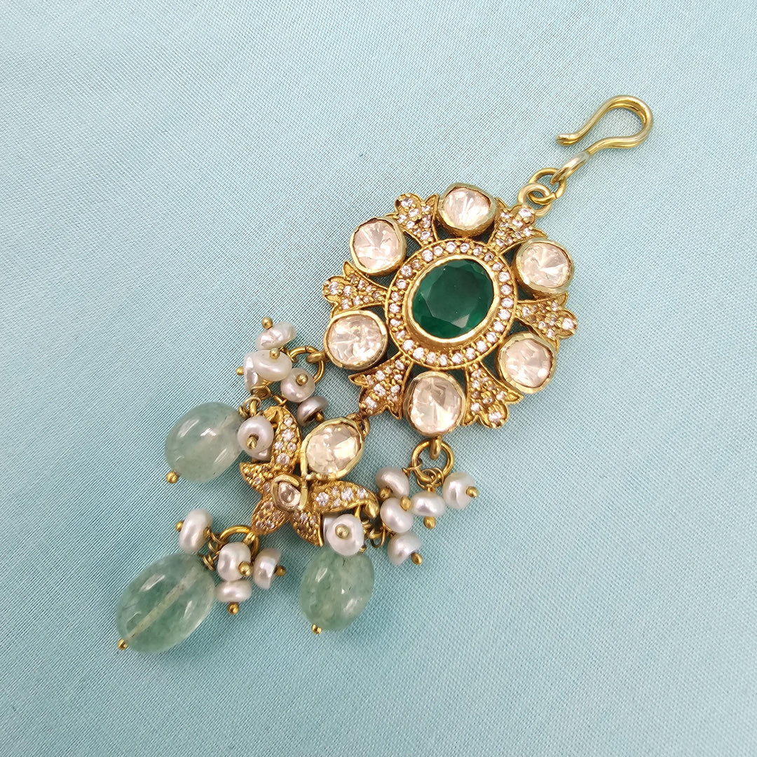 victorian Moissanite Tikka