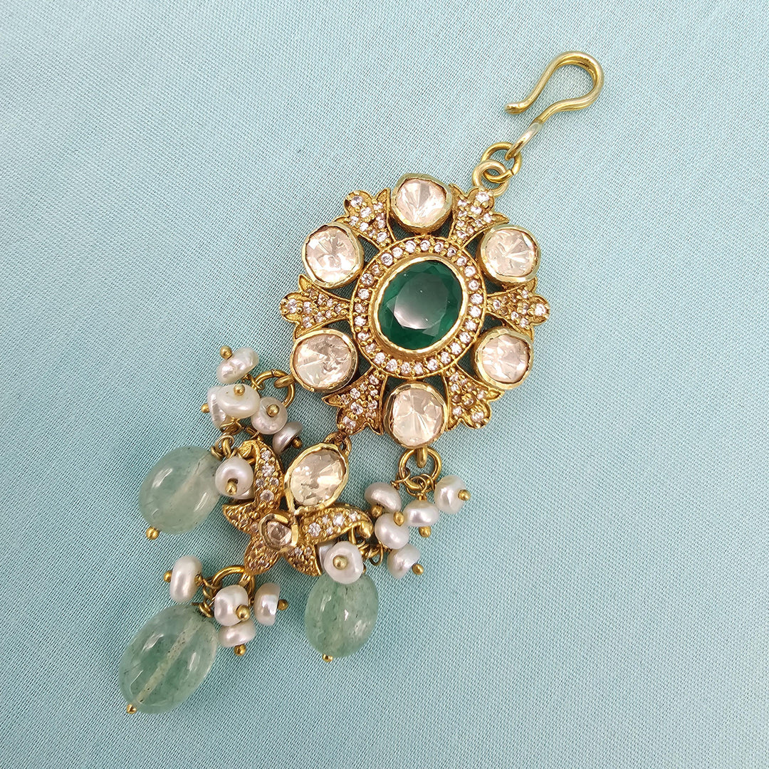 victorian Moissanite Tikka