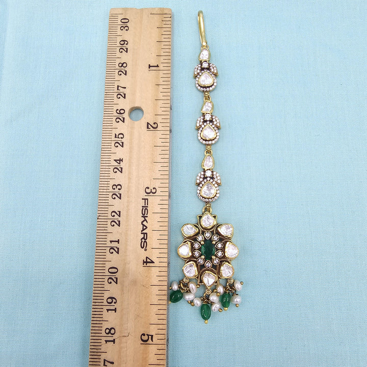 Green Moissanite Tikka