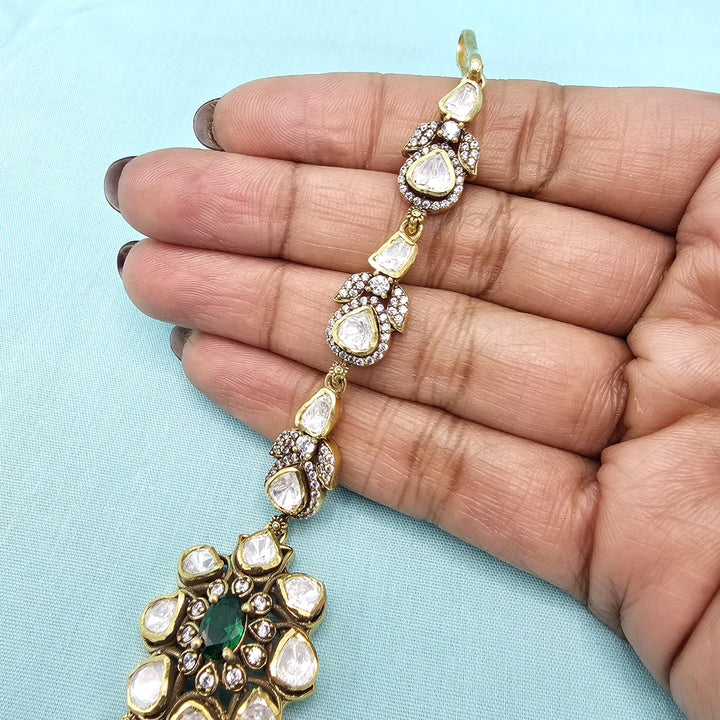 Green Moissanite Tikka
