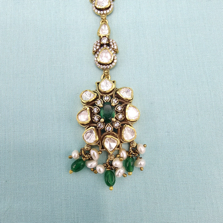 Green Moissanite Tikka