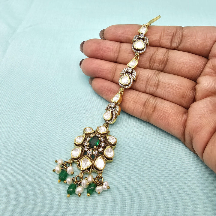 Green Moissanite Tikka