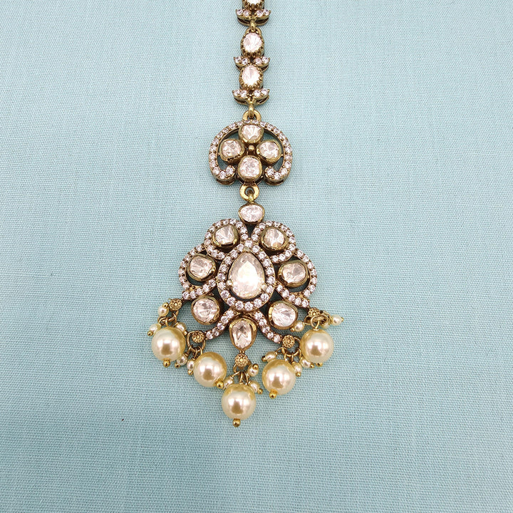 Silver Moissanite Tikka