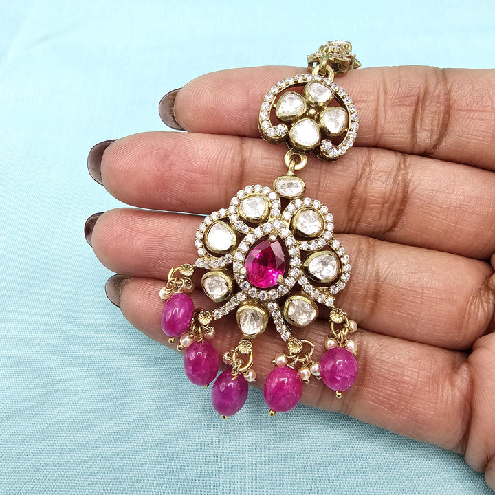 pINK Moissanite Tikka