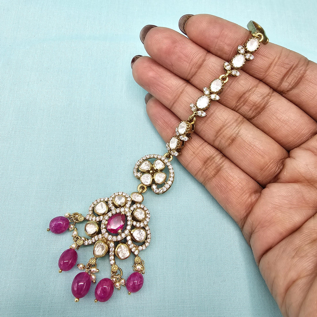 pINK Moissanite Tikka