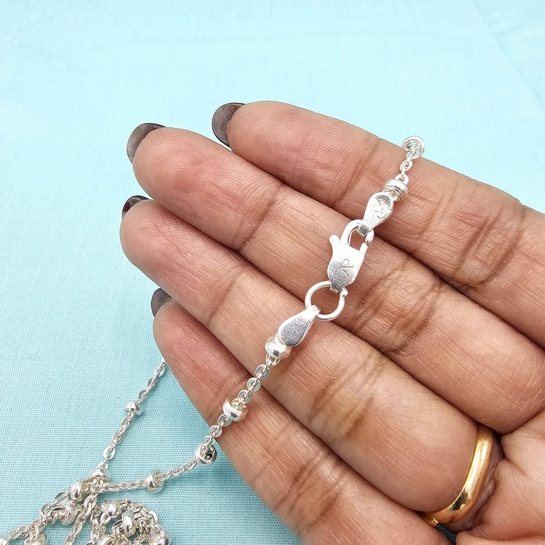 23" Silver boys chains