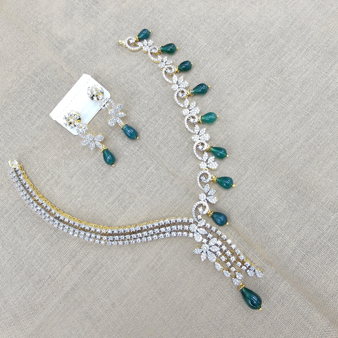 Emerlad necklace set