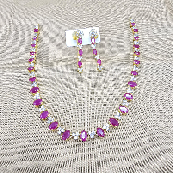 Ruby necklace set