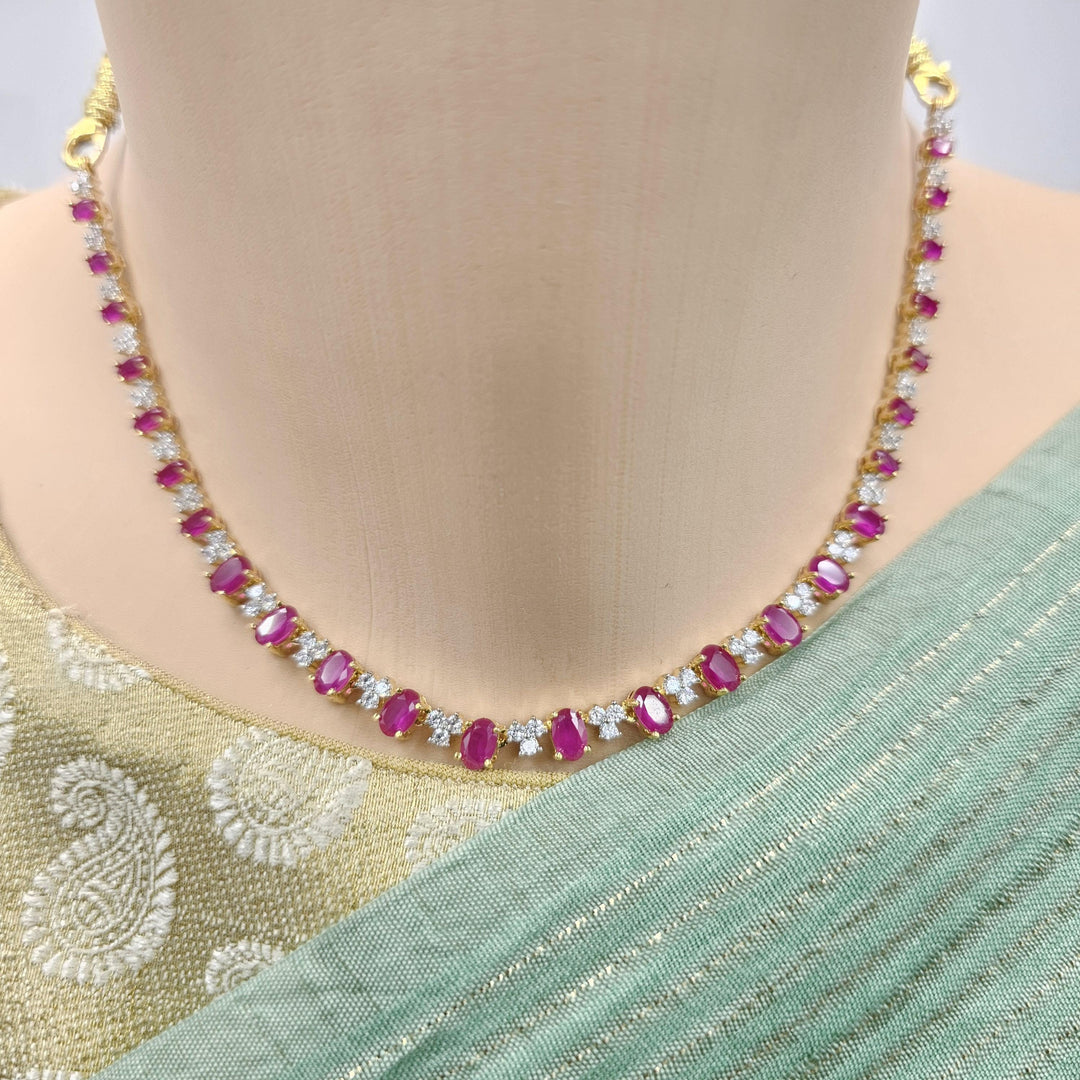Ruby necklace set