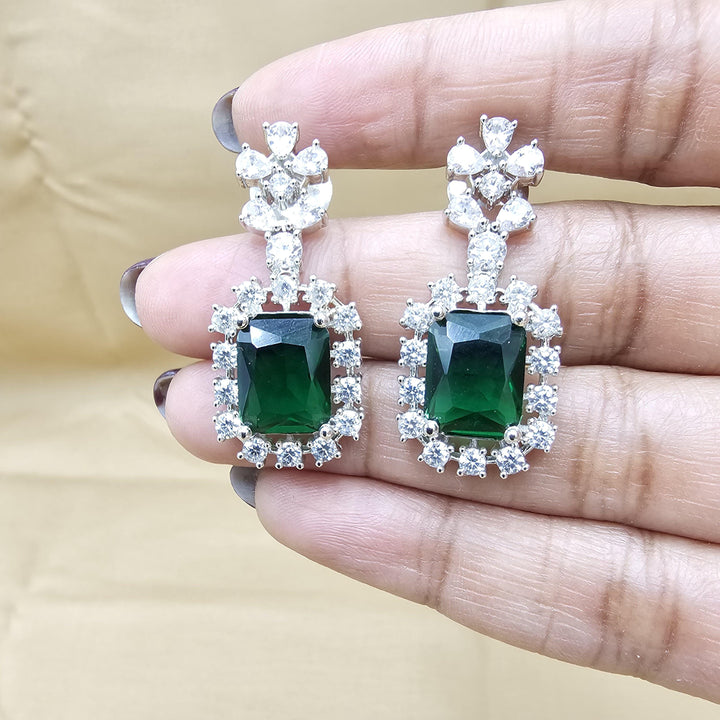 Emerald Rhodium set