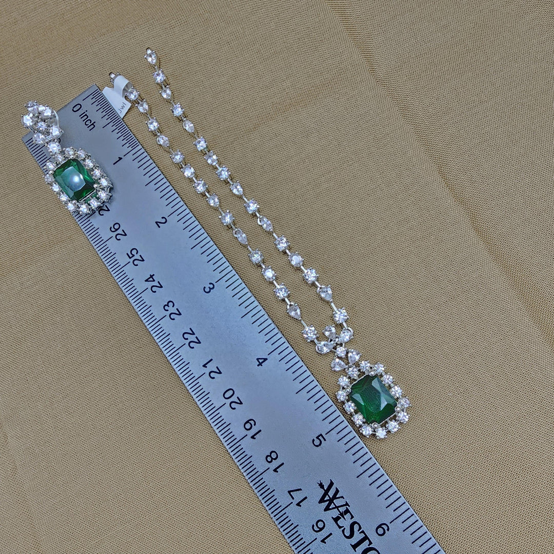 Emerald Rhodium set