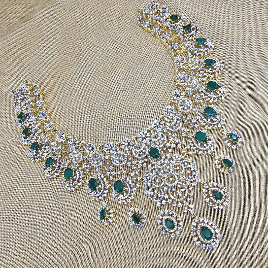 Emerald necklace set