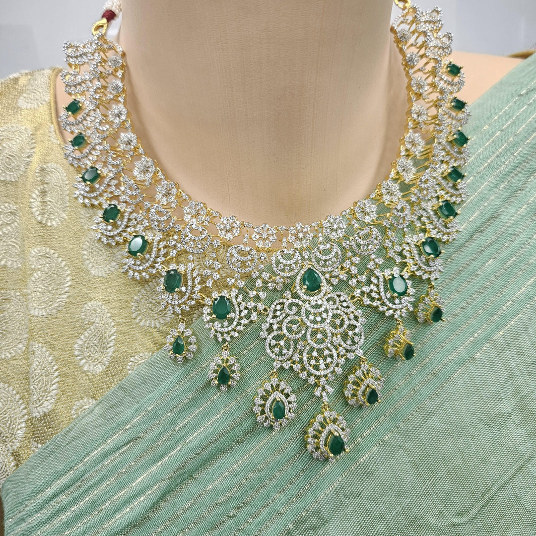 Emerald necklace set