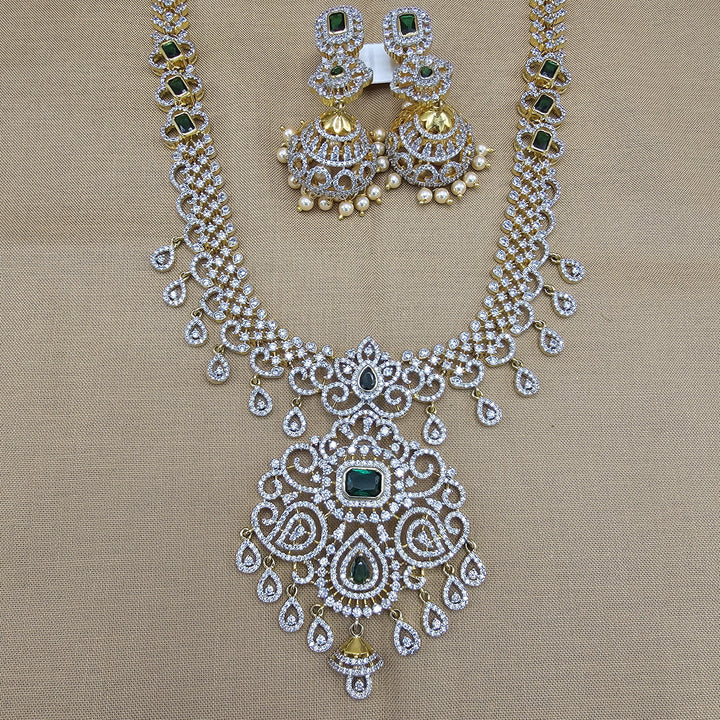 Long diamond rep necklace