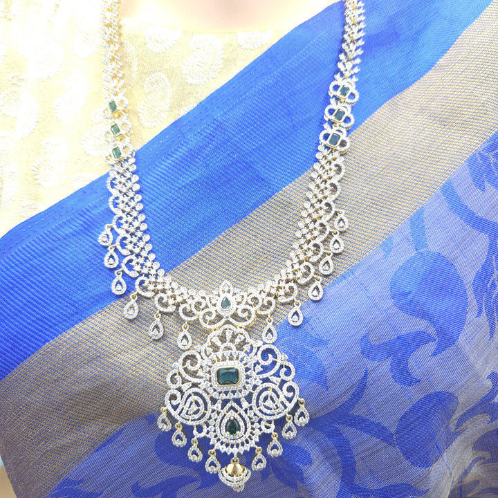 Long diamond rep necklace