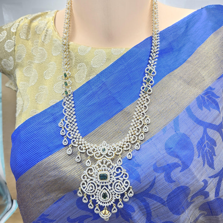 Long diamond rep necklace
