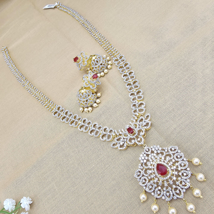 Ruby Long necklace set