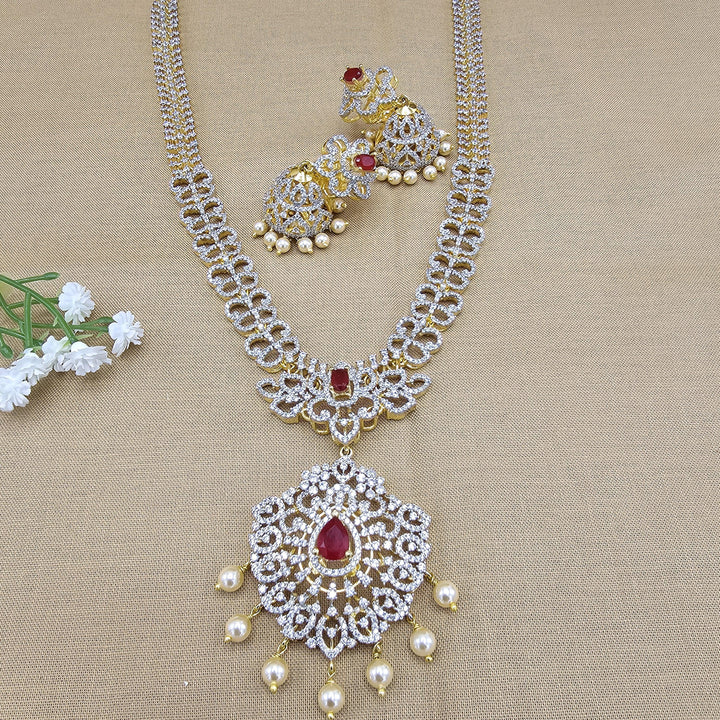Ruby Long necklace set