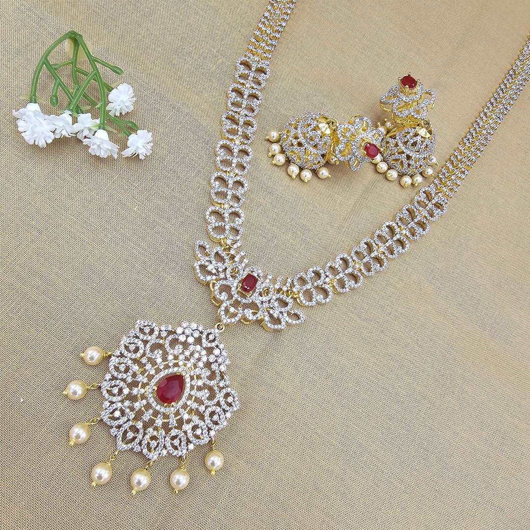 Ruby Long necklace set