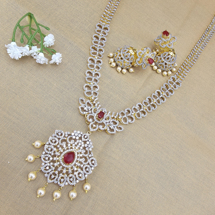 Ruby Long necklace set
