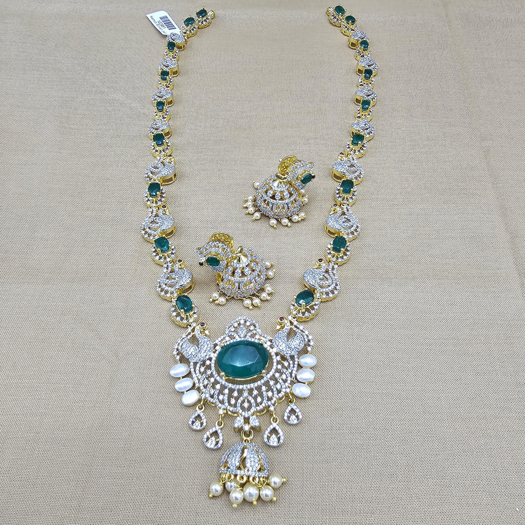 Long diamond rep necklace