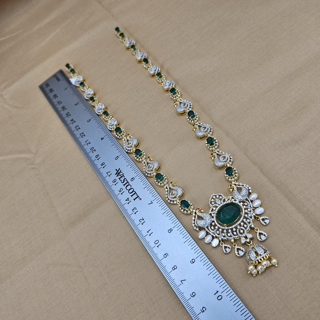 Long diamond rep necklace