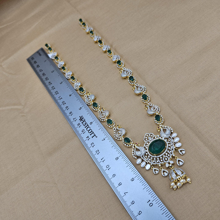 Long diamond rep necklace