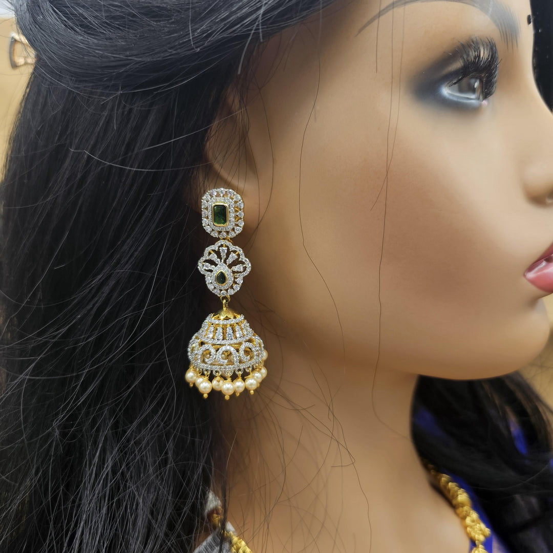Long diamond rep necklace