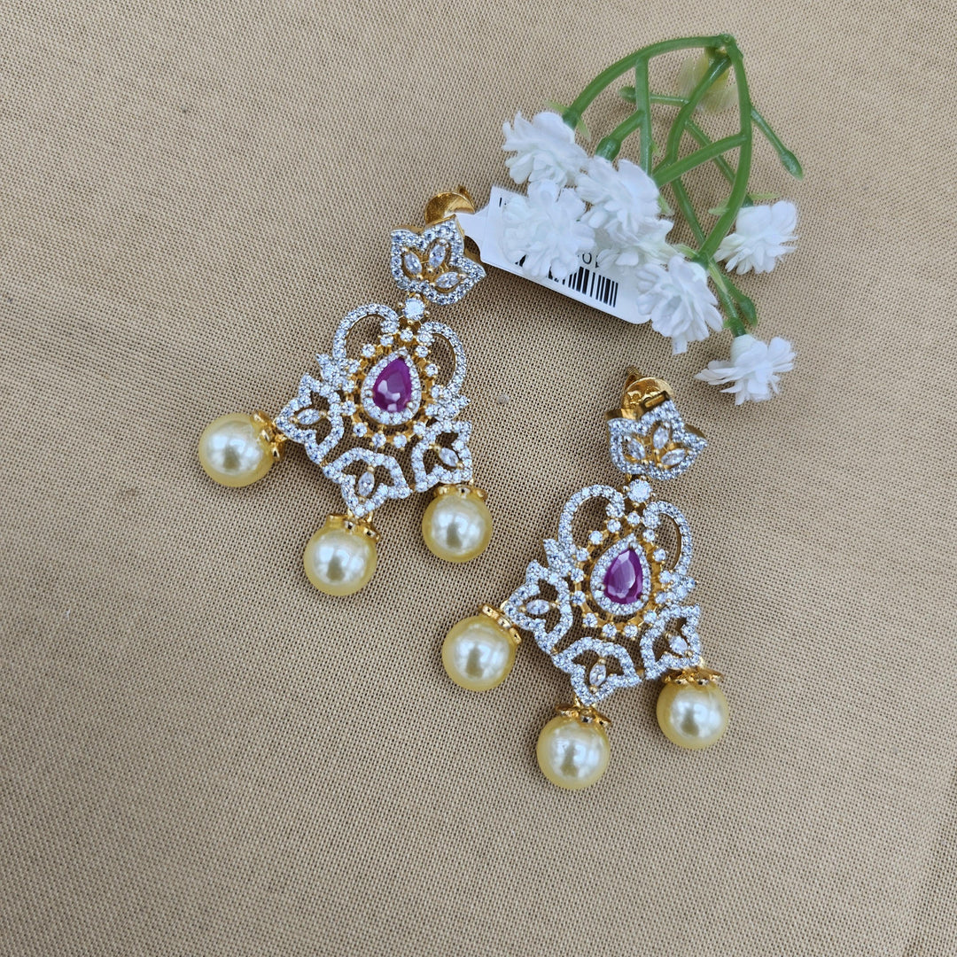 Party-wear Ruby earrings