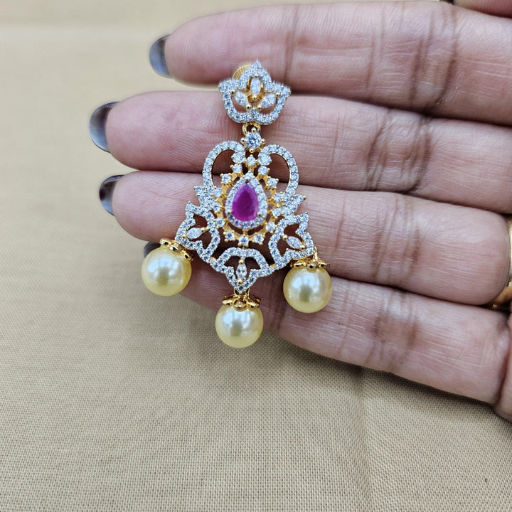Party-wear Ruby earrings