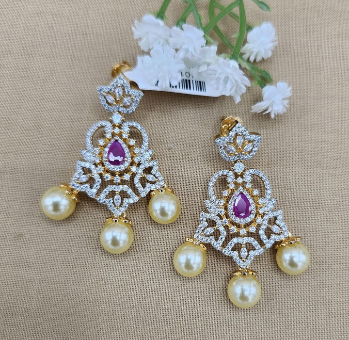 Party-wear Ruby earrings