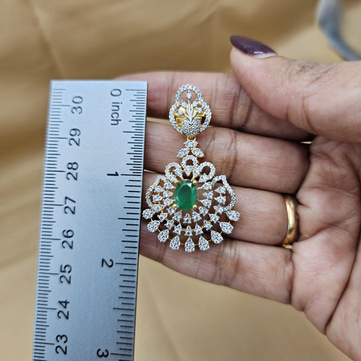 GREEN Diamond Rep earring
