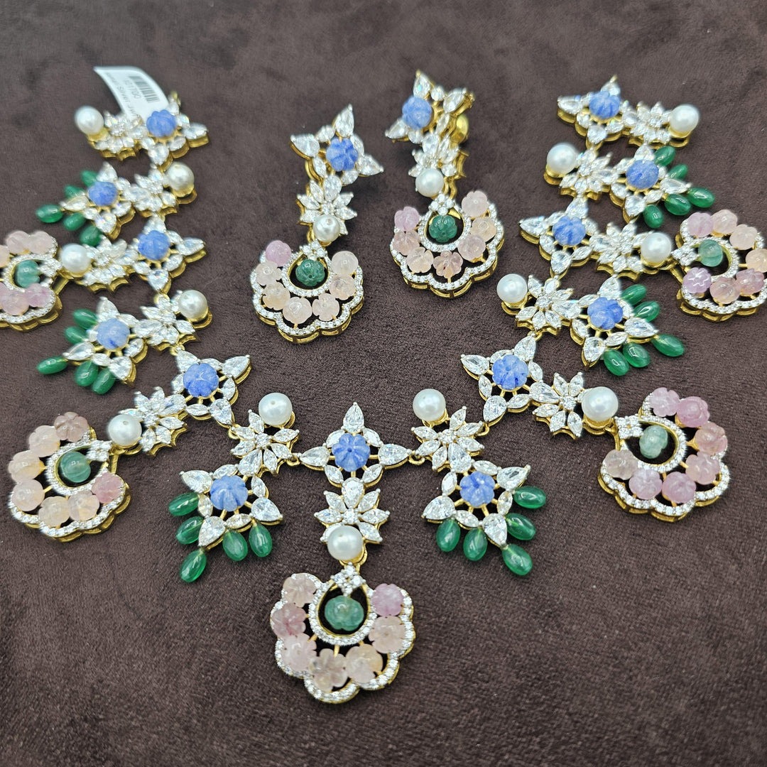 Pastel color beads necklace