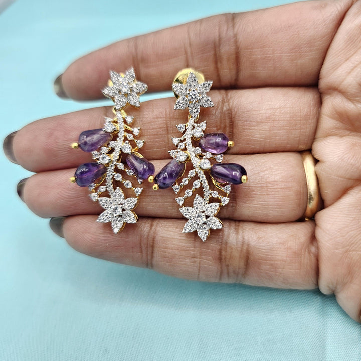 Amethyst beads necklace