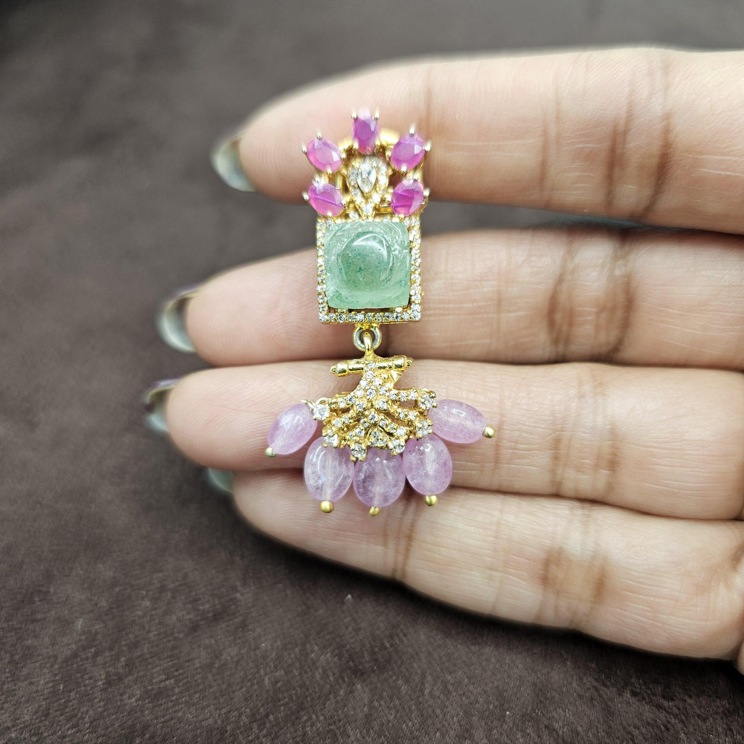CZs Pastel color beads choker