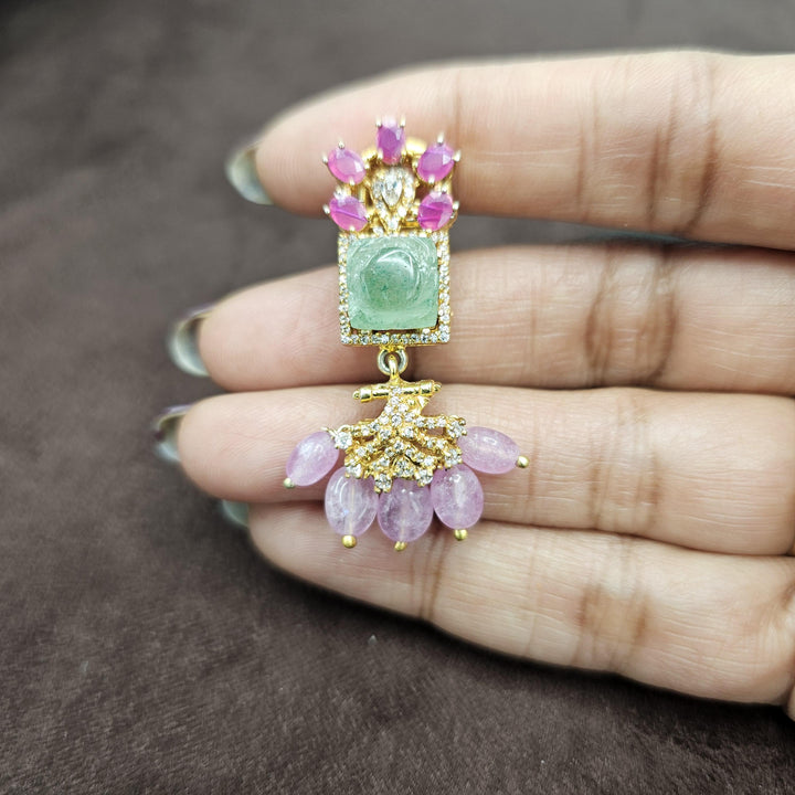 CZs Pastel color beads choker