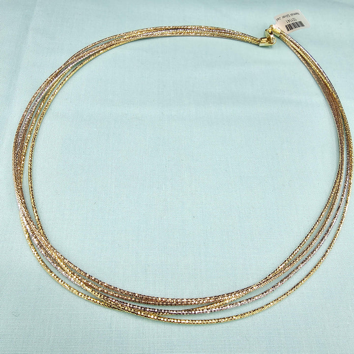 5 strands Silver Hasli