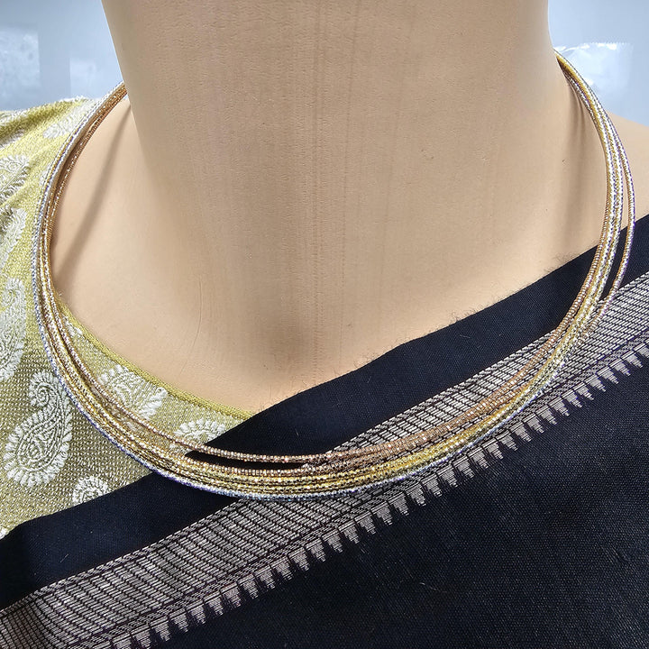 5 strands Silver Hasli