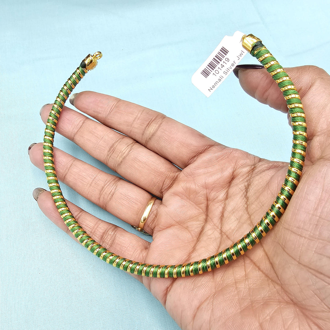 Silver Hasli- Red / Green