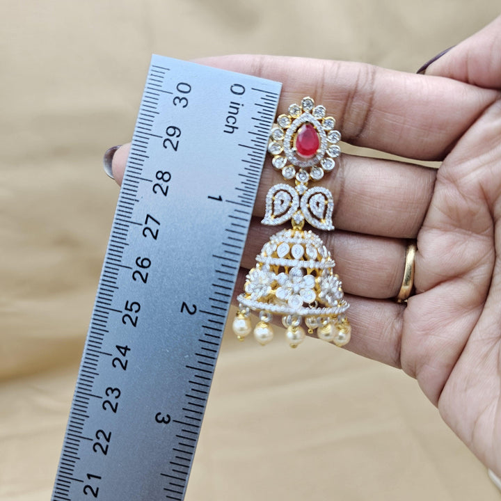 Diamond Rep Ruby Jhumka