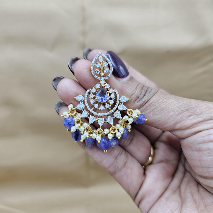 Tanzanite Silver earring