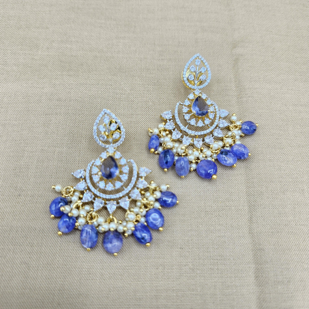 Tanzanite Silver earring