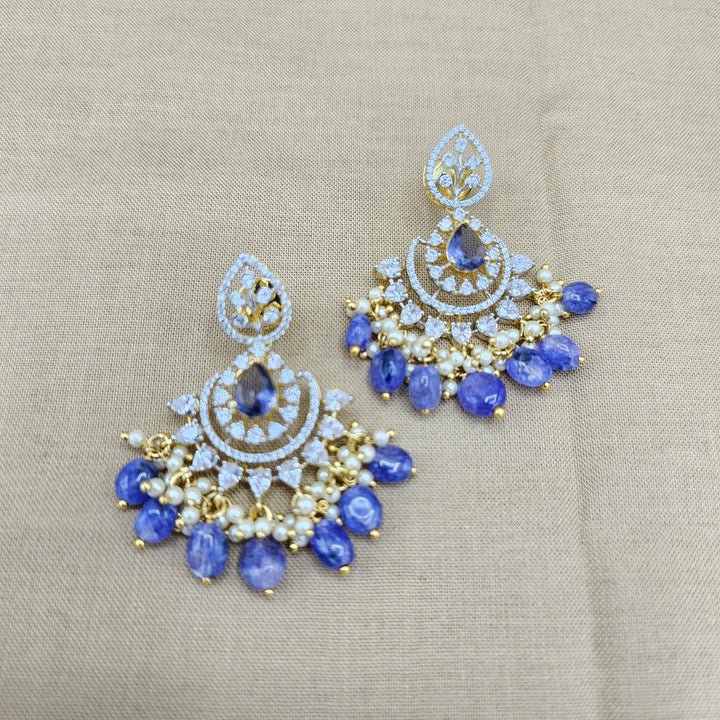 Tanzanite Silver earring