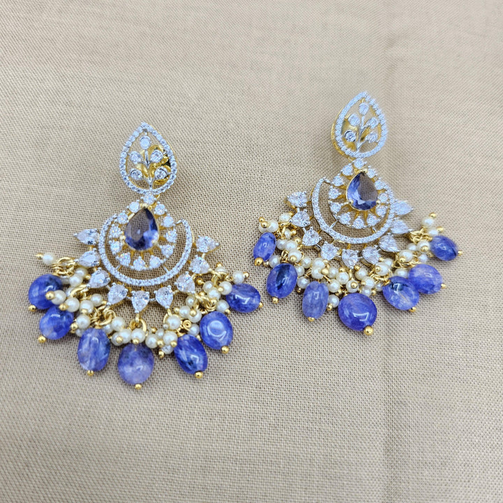 Tanzanite Silver earring