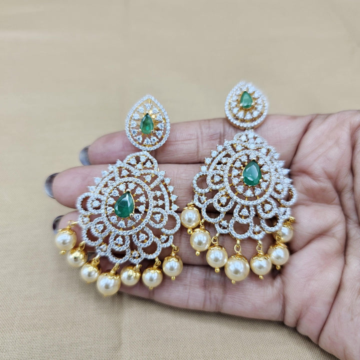 Party-wear Silver earring